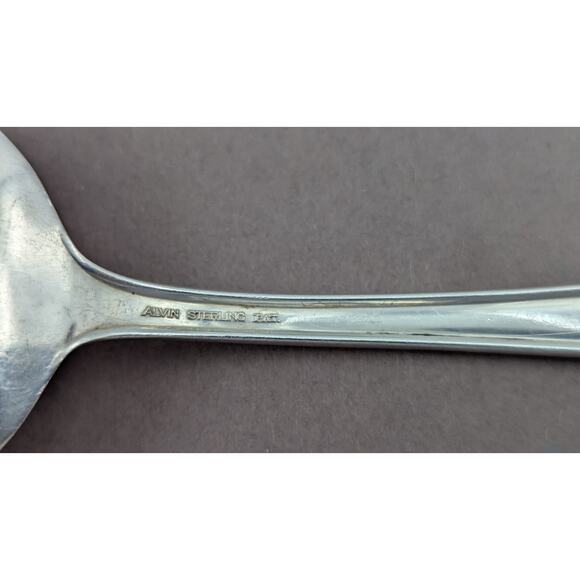Alvin Southern Charm Sterling Silver Large Salad Serving Fork 9" No Monogram 86g - Picture 5 of 8